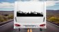 Preview: Aufkleber-Bilder/46363 Wald und Berglandschaft Silhouette Mein-Motiv-Wohnwagen-Wohnmobil